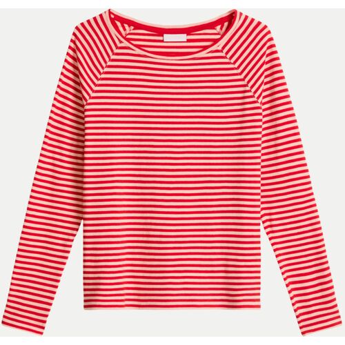 Marc O' Polo Langarmshirt Mit Streifen, Größe M Rot