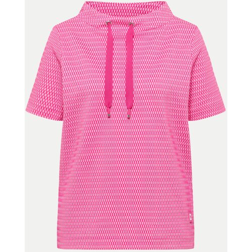 Cecil T-Shirt Mit Stehkragen, Größe L Pink