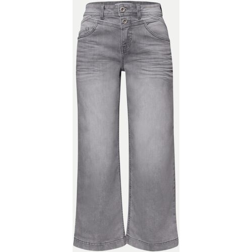 Street One Wide Leg Jeans, Größe 30/26 Grau