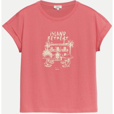 S. Oliver RED LABEL T-Shirt mit Frontprint Pink 42 S. Oliver RED LABEL T-Shirt mit Frontprint Pink 42