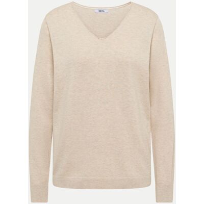 Cecil Basic Strickpullover Beige L Cecil Basic Strickpullover Beige L