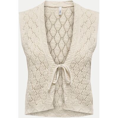 Only Cardigan-Weste ONLCHILI Beige S Only Cardigan-Weste ONLCHILI Beige S