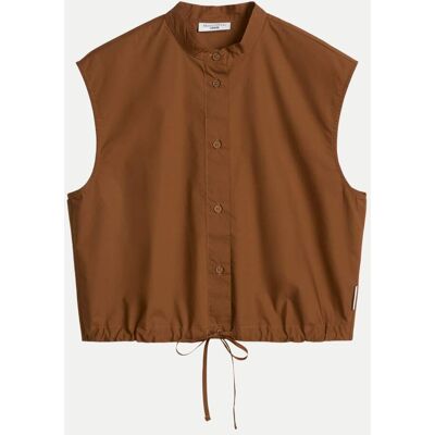 Marc O' Polo Bluse aus Papertouch-Popeline Braun M Marc O' Polo Bluse aus Papertouch-Popeline Braun M