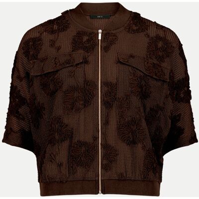 Zero Blouson mit Fledermausärmeln Braun 38 Zero Blouson mit Fledermausärmeln Braun 38
