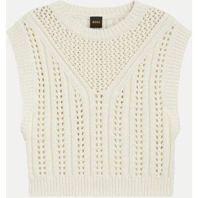 Boss Orange Regular-Fit Pullover C_Fiseo Weiß M Boss Orange Regular-Fit Pullover C_Fiseo Weiß M