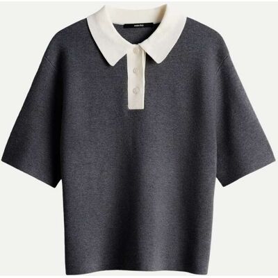 someday Kurzarmpullover Grau 38 someday Kurzarmpullover Grau 38