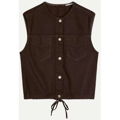 Marc O' Polo Boxy- Fit Jeansweste Braun M Marc O' Polo Boxy- Fit Jeansweste Braun M