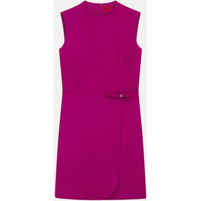 HUGO A-Linien-Kleid mit Logo-Schleife Violett 42 HUGO A-Linien-Kleid mit Logo-Schleife Violett 42