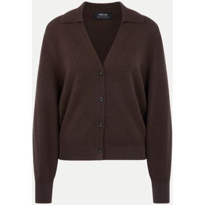 Marc Cain Cardigan aus Kaschmir Braun 42 Marc Cain Cardigan aus Kaschmir Braun 42