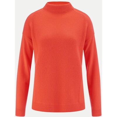 Riani Pullover mit gestreiftem Look Orange XL Riani Pullover mit gestreiftem Look Orange XL