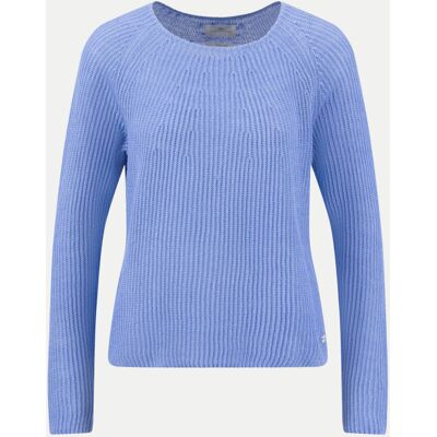 Fynch-Hatton Strickpullover aus Leinen Blau M Fynch-Hatton Strickpullover aus Leinen Blau M