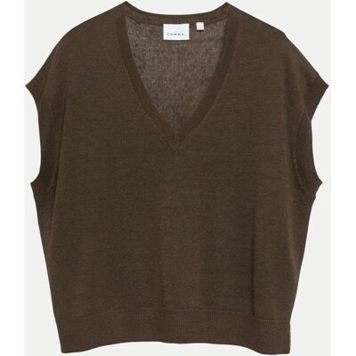 Comma Strickpullover Braun L Comma Strickpullover Braun L