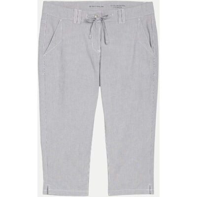 Tom Tailor Casual Tapered-Fit Capri Hose Grau 40 Tom Tailor Casual Tapered-Fit Capri Hose Grau 40