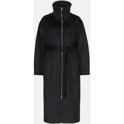 HUGO Gerader Mantel Megg-1 Schwarz 40 HUGO Gerader Mantel Megg-1 Schwarz 40