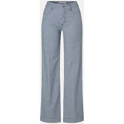 Mac Wide- Leg Jeans Gestreift Blau 38/30 Mac Wide- Leg Jeans Gestreift Blau 38/30