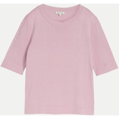 Tom Tailor Casual knit shortsleeve crewneck swea Rosa XXL Tom Tailor Casual knit shortsleeve crewneck swea Rosa XXL