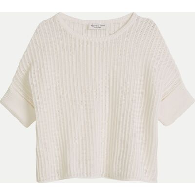 Marc O' Polo Pullover mit Ajour-Muster Weiß M Marc O' Polo Pullover mit Ajour-Muster Weiß M
