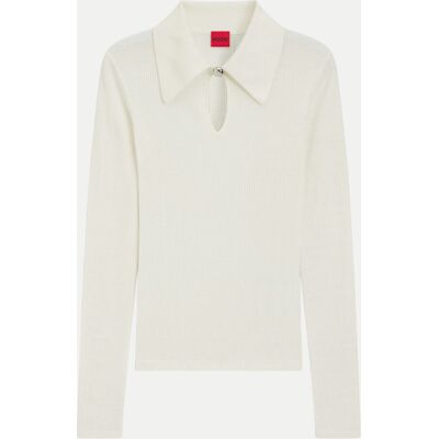 HUGO Strickpullover Sdropa Weiß M HUGO Strickpullover Sdropa Weiß M