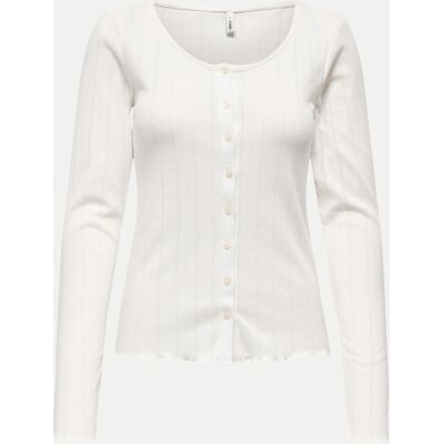 Only Strickjacke Weiß L Only Strickjacke Weiß L