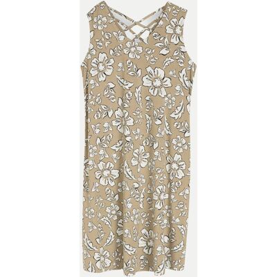 Tom Tailor Casual Kleid mit Cut-Out-Details Beige 42 Tom Tailor Casual Kleid mit Cut-Out-Details Beige 42