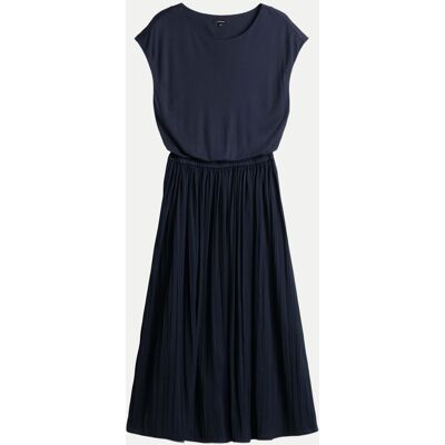 Opus Plissiertes Midikleid mit Jerseytop Wabella Blau 36 Opus Plissiertes Midikleid mit Jerseytop Wabella Blau 36