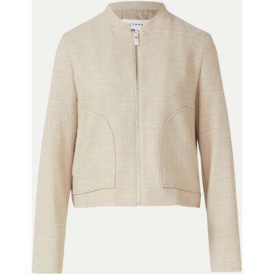 Comma Boxy-Fit Blouson Beige 36 Comma Boxy-Fit Blouson Beige 36