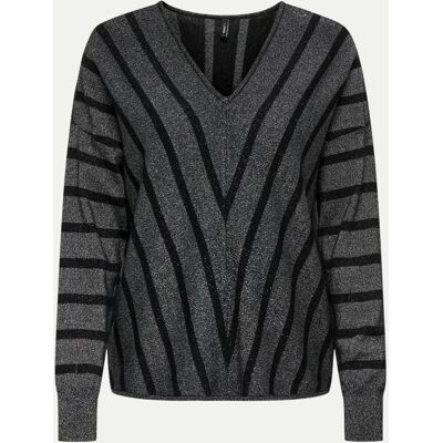 Only Pullover mit Glitzer ONLDOMINIQUE Grau S Only Pullover mit Glitzer ONLDOMINIQUE Grau S