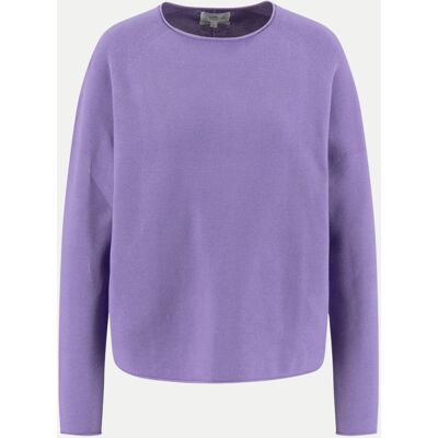 Fynch-Hatton PULLOVER O-NECK FINE COTTON Violett L Fynch-Hatton PULLOVER O-NECK FINE COTTON Violett L