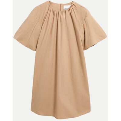ARMEDANGELS Mini-Kleid mit Ballonärmeln Beige L ARMEDANGELS Mini-Kleid mit Ballonärmeln Beige L