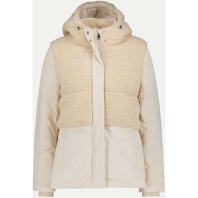 Cartoon Steppjacke mit Teddy-Details Beige 38 Cartoon Steppjacke mit Teddy-Details Beige 38