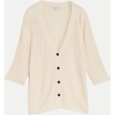 Tom Tailor Casual Strickjacke Beige XXL Tom Tailor Casual Strickjacke Beige XXL