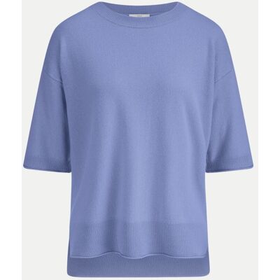 Riani Halbarm-Pullover aus Woll-Kaschmir-Mix Blau M Riani Halbarm-Pullover aus Woll-Kaschmir-Mix Blau M