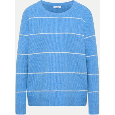 Cecil Strukturpullover Gestreift Blau M Cecil Strukturpullover Gestreift Blau M