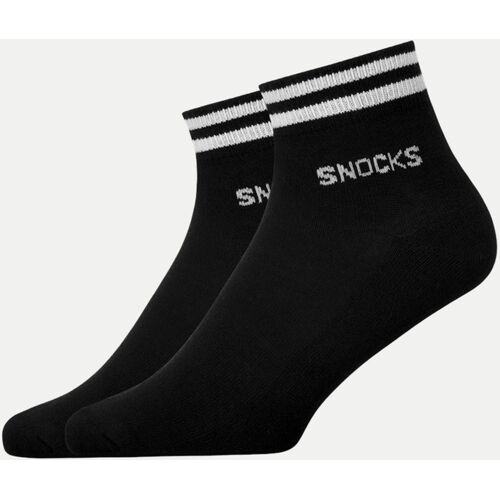 Snocks Retro Sneaker Sock - Unisex, Größe 43-46 Schwarz