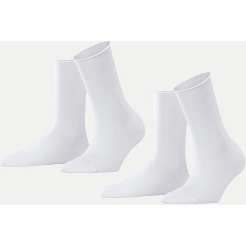 Falke 2er Pack Socken Happy, Größe 35-38 Weiß