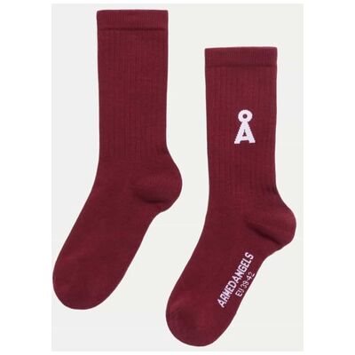 ARMEDANGELS Socken mit Logo-Print Rot 35-38 ARMEDANGELS Socken mit Logo-Print Rot 35-38