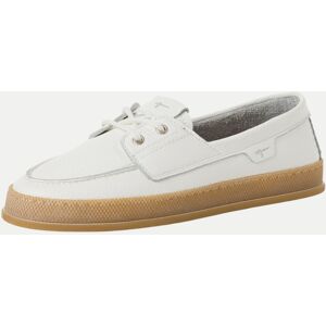 Tamaris Ledermoccassin, Größe 39 Weiß Tamaris Ledermoccassin, Größe 39 Weiß