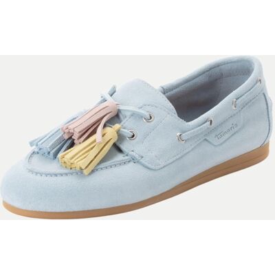 Tamaris Bootsschuh aus Wildleder Blau 37 Tamaris Bootsschuh aus Wildleder Blau 37