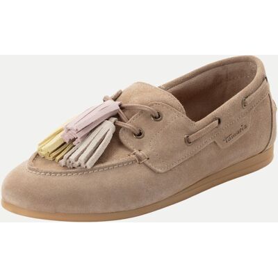 Tamaris Bootsschuh aus Wildleder Beige 37 Tamaris Bootsschuh aus Wildleder Beige 37