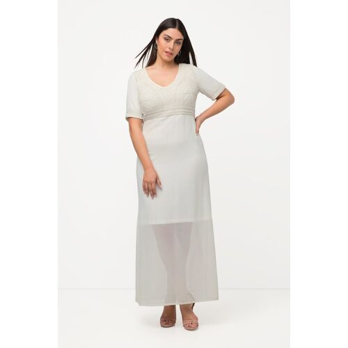 Ulla Popken Grosse Grössen Hochzeitskleid, Damen, beige, Größe: 46, Polyester/Viskose, Ulla Popken