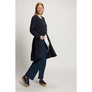 Große Größen Piqué-Jacke, Damen, blau, Größe: 50/52, Baumwolle, Ulla Popken