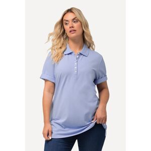 Große Größen Poloshirt, Damen, blau, Größe: 58/60, Baumwolle, Ulla Popken