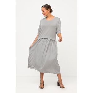 Große Größen Kleid, Damen, grau, Größe: 58/60, Viskose/Synthetische Fasern/Polyester, Ulla Popken