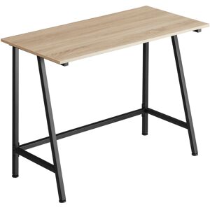 Tectake Schreibtisch Newton 100x50x77cm - Industrial Holz hell, Eiche Sonoma