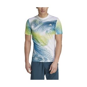 Adidas Tennis-Tshirt Printed Pro HEAT.RDY weiss/bunt Herren