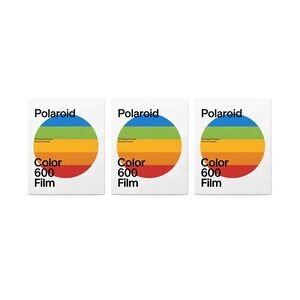 Polaroid 600 Color Film Round Frame 8x 3er Pack