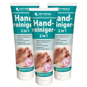 HOTREGA Handreiniger, Handwaschpaste, Handseife 2in1 250 ml Tube - Hand-Reinigung + Pflege 3