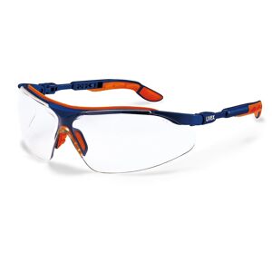uvex Schutzbrille i-vo supravision excellence blau-orange klar kratzfest beschlagfrei, Sicherheitsbrille, Arbeitsschutzbrille