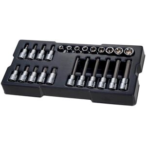 Stanley STMT1-74176 TransModul ½ Zoll Bit-Steckschlüssel Set für Werkstattwagen-System, 24-teilig