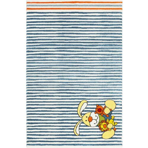 Sigikid Kinderteppich Blau » Semmel Bunny « - Blau - 80 x 150 cm